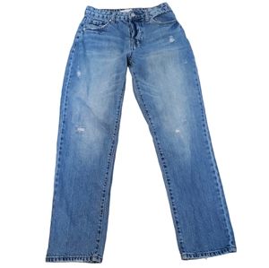 3/$15 Forever 21 Distressed Button Fly Straight Leg Jeans Size 24